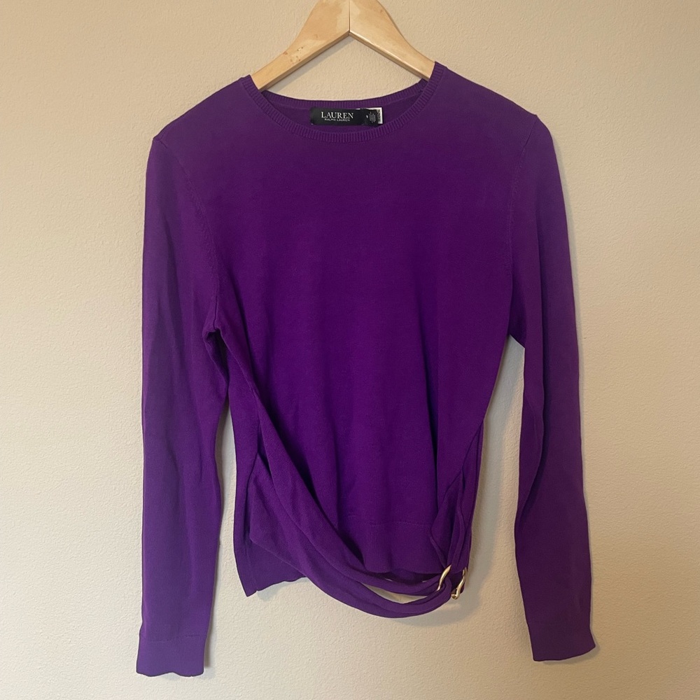 Ralph Lauren Vibrant Purple Long Sleeve Top